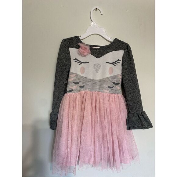 Little lass Other - Little girls little lass grey and‎ pink long sleeve dress size 5